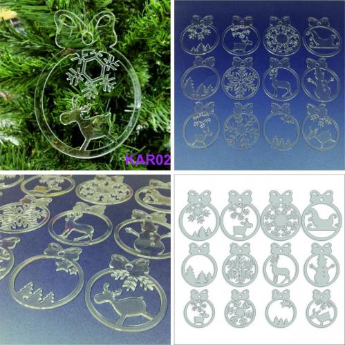 KARÁCSONYFA DÍSZEK PLEXIBŐL