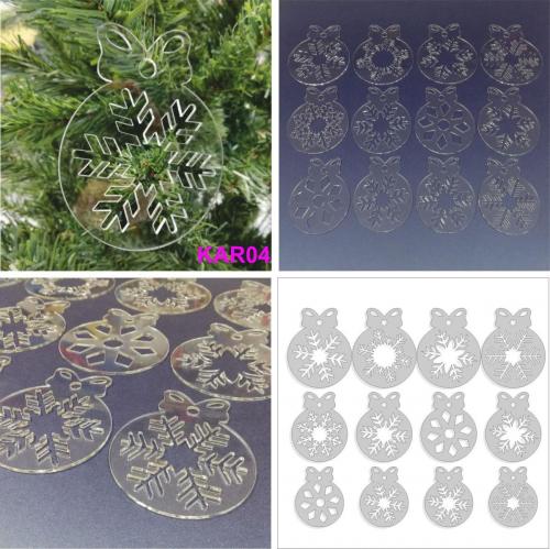 KARÁCSONYFA DÍSZEK PLEXIBŐL