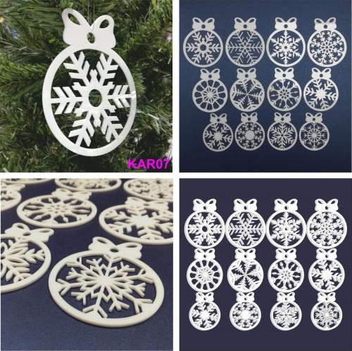 KARÁCSONYFA DÍSZEK PLEXIBŐL