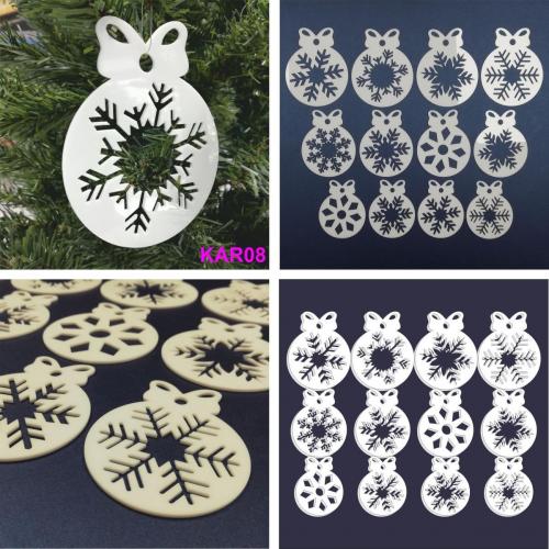 KARÁCSONYFA DÍSZEK PLEXIBŐL